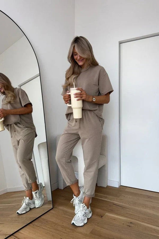 Elena | Atmungsaktives und Bequemes Zweiteiliges Baumwoll Set