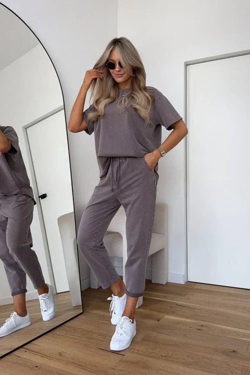 Elena | Atmungsaktives und Bequemes Zweiteiliges Baumwoll Set
