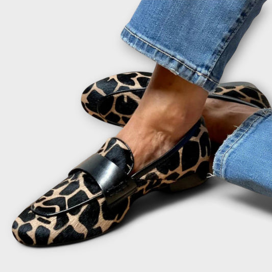 Vanessa | Extravagante Slipper mit Leoparden Muster