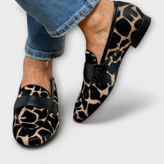 Vanessa | Extravagante Slipper mit Leoparden Muster