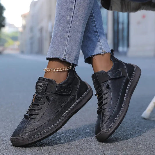 Lina | Moderne und bequeme orthopädische Leder Sneaker