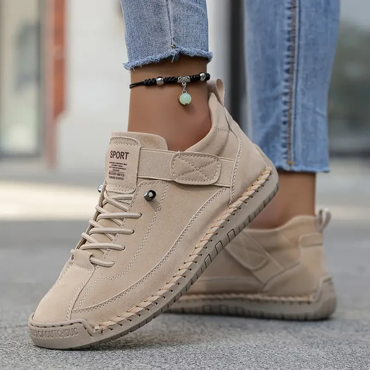 Lina | Moderne und bequeme orthopädische Leder Sneaker