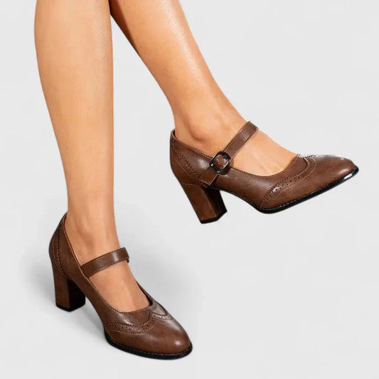Isabella | Klassische Mary Jane Heels mit Blockabsatz