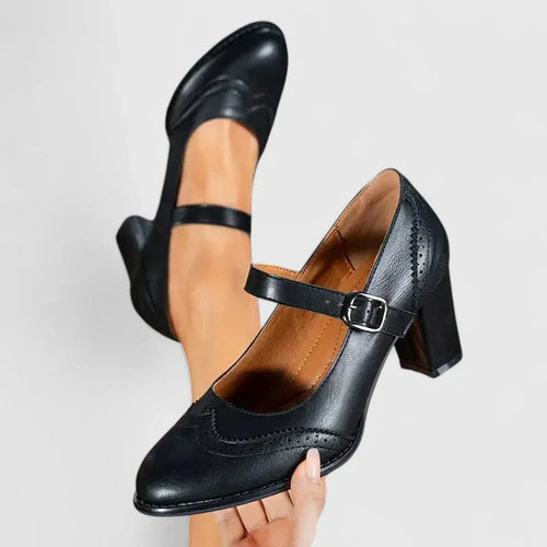 Isabella | Klassische Mary Jane Heels mit Blockabsatz