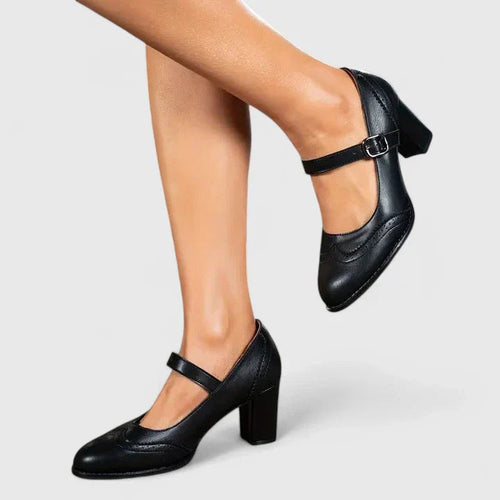 Isabella | Klassische Mary Jane Heels mit Blockabsatz