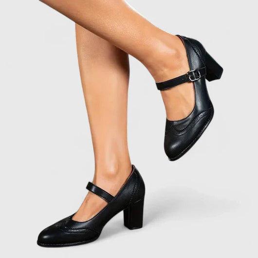 Isabella | Klassische Mary Jane Heels mit Blockabsatz