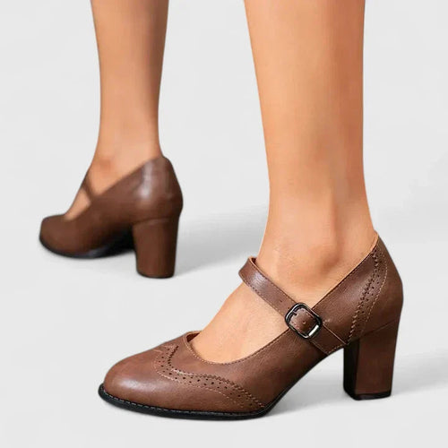 Isabella | Klassische Mary Jane Heels mit Blockabsatz