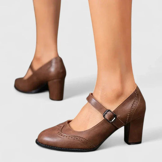 Isabella | Klassische Mary Jane Heels mit Blockabsatz