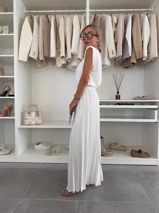Aurelia | Elegantes und leichtes, ärmelloses Twinset