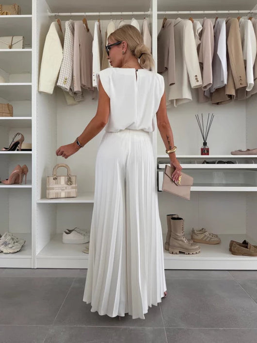 Aurelia | Elegantes und leichtes, ärmelloses Twinset