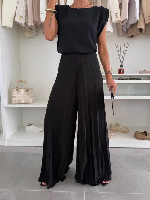 Aurelia | Elegantes und leichtes, ärmelloses Twinset