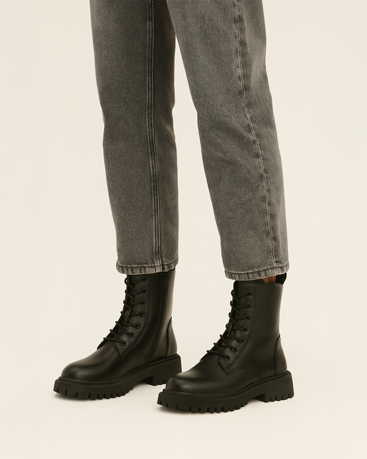 Schnürstiefeletten mit Warmfutter