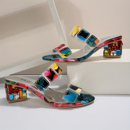 Aurora | Elegante und Glamouröse Slide Sandalen