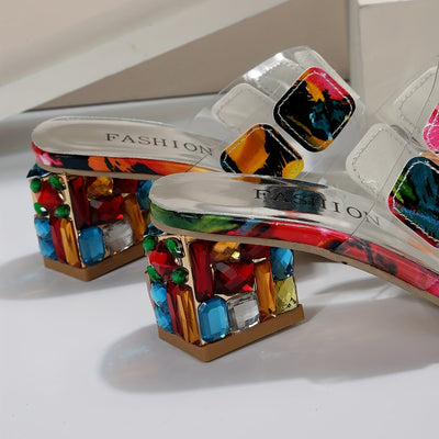 Aurora | Elegante und Glamouröse Slide Sandalen