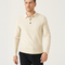 Feinstrick Polo Pullover aus Wolle