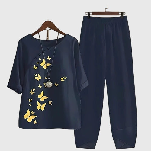 Maira | Elegantes und farbenfrohes zweiteiliges Set