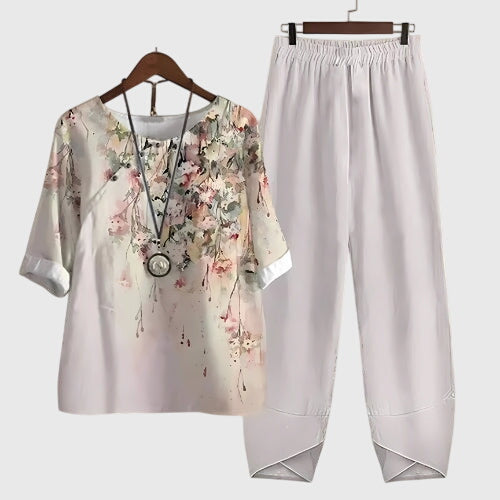Maira | Elegantes und farbenfrohes zweiteiliges Set