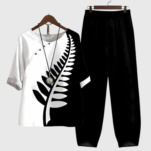 Maira | Elegantes und farbenfrohes zweiteiliges Set