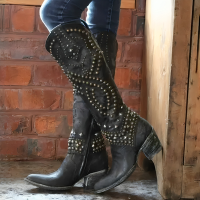 Valentina | Elegante orthopädische Kniehohe Damen Stiefel