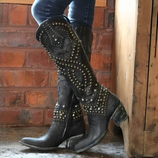 Valentina | Elegante orthopädische Kniehohe Damen Stiefel