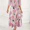 Christina | Romantische Blumenpracht und stilvolles Maxikleid Set