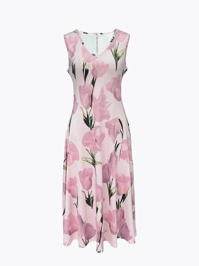 Christina | Romantische Blumenpracht und stilvolles Maxikleid Set