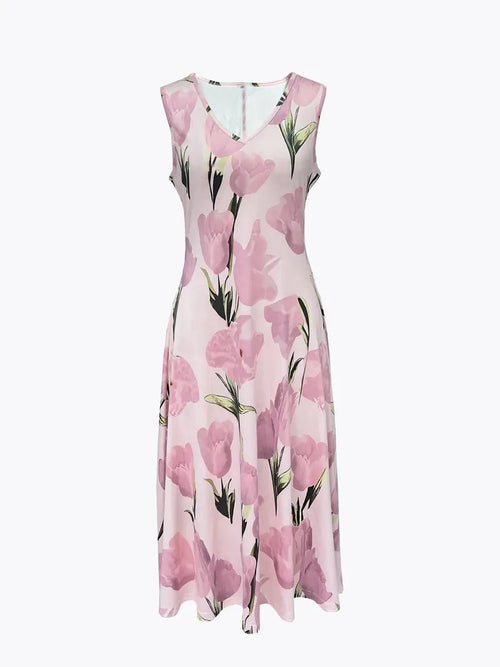 Christina | Romantische Blumenpracht und stilvolles Maxikleid Set