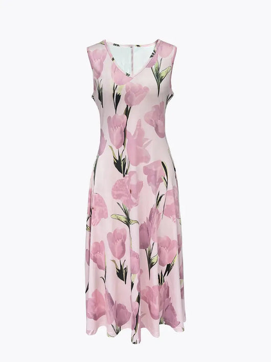 Christina | Romantische Blumenpracht und stilvolles Maxikleid Set