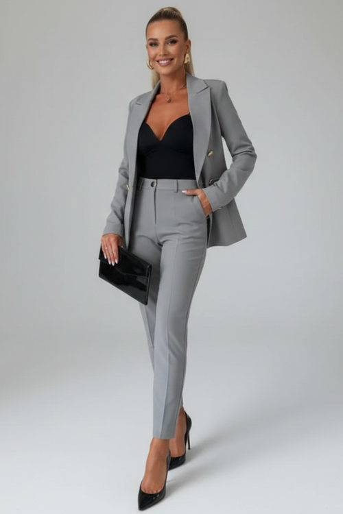Luisa | Elegantes und stilvolles Zweireiher Blazer Set