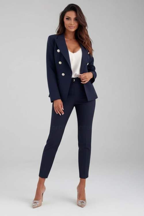 Luisa | Elegantes und stilvolles Zweireiher Blazer Set