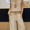 Tessa | Luftiges Boho Set aus Baumwolle mit weitem Bein