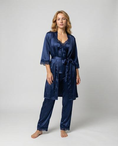 Martina | Elegantes und luxuriöses Damen Seiden Pyjama Set