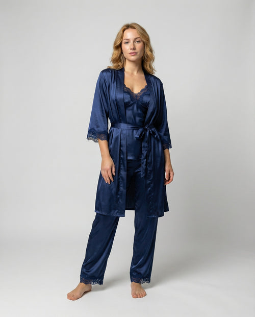 Martina | Elegantes und luxuriöses Damen Seiden Pyjama Set