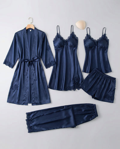 Martina | Elegantes und luxuriöses Damen Seiden Pyjama Set