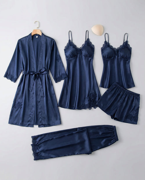 Martina | Elegantes und luxuriöses Damen Seiden Pyjama Set