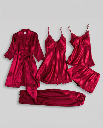Martina | Elegantes und luxuriöses Damen Seiden Pyjama Set
