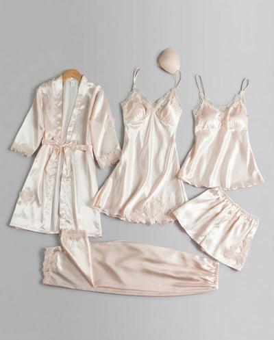Martina | Elegantes und luxuriöses Damen Seiden Pyjama Set