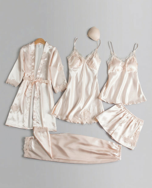 Martina | Elegantes und luxuriöses Damen Seiden Pyjama Set
