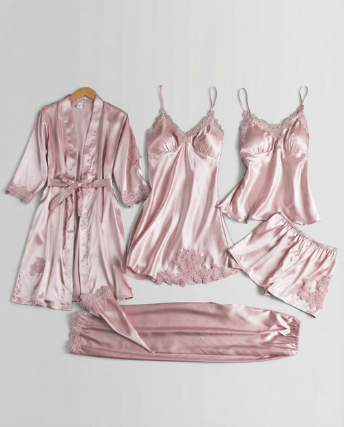 Martina | Elegantes und luxuriöses Damen Seiden Pyjama Set