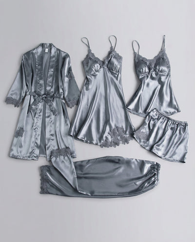 Martina | Elegantes und luxuriöses Damen Seiden Pyjama Set