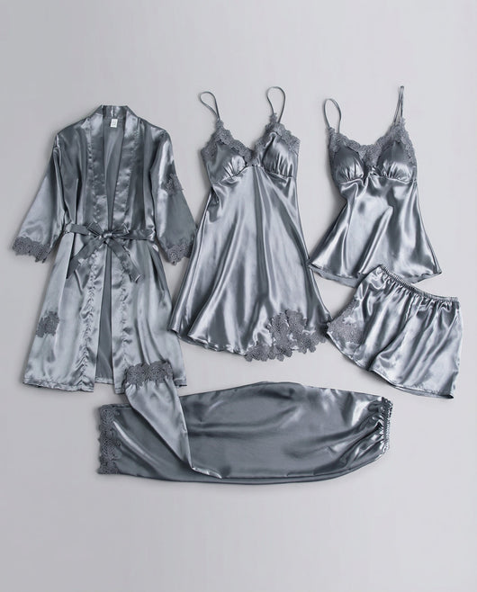 Martina | Elegantes und luxuriöses Damen Seiden Pyjama Set