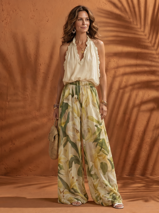 Liana | Luftiges Sommer Set mit floralem Print