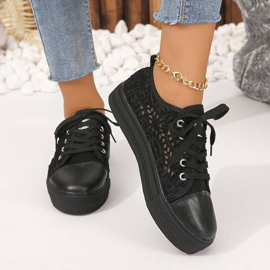 Amelie | Atmungsaktive und bequeme Sneaker aus Spitze