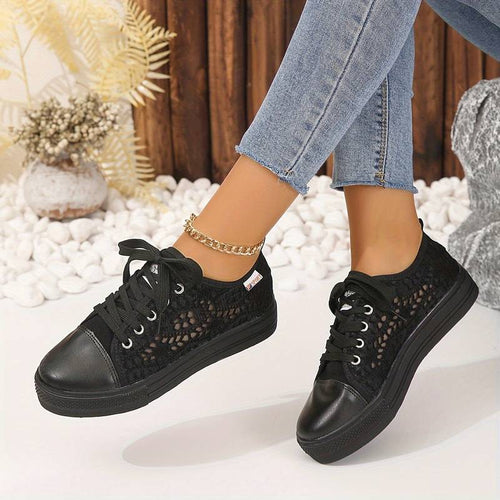 Amelie | Atmungsaktive und bequeme Sneaker aus Spitze