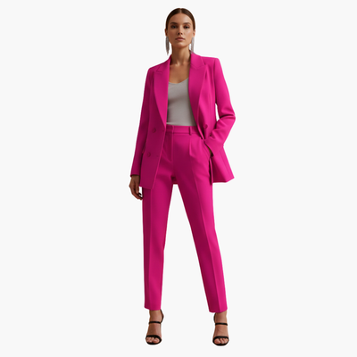 Freya | Exklusives zweireihiges Blazer Anzug Set