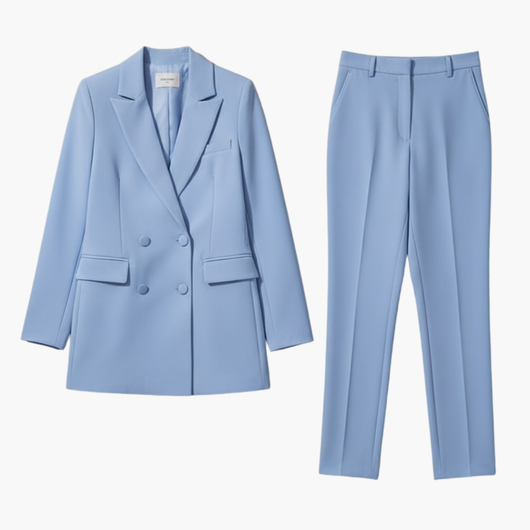 Freya | Exklusives zweireihiges Blazer Anzug Set