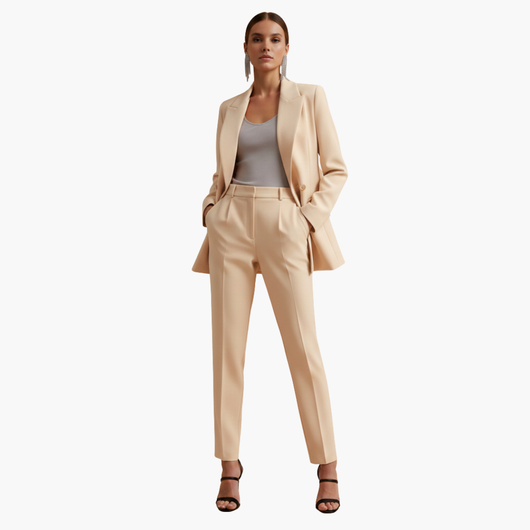 Freya | Exklusives zweireihiges Blazer Anzug Set