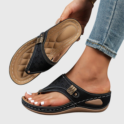 Mila | Elegante Plateau Sandalen mit Knöchelriemen