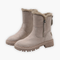 Gefütterte Winterstiefel mit Reißverschluss