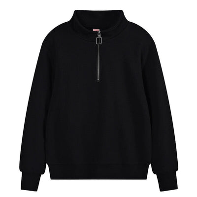 Regular Fit Sweatshirt mit Reißverschluss Half Zip